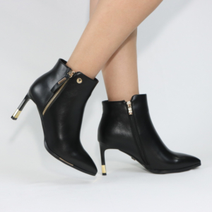 Botines de vestir para mujer Via Uno DF3025 Pelica Negro