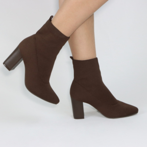 Botines para mujer Tipo Calcetín Via Marte 024-022-01 Marrón