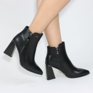 Botines de Vestir para mujeres Via Uno DF1389-D6083 Negro – Sofisticación Geométrica