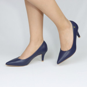 Zapatos Stiletto Vizzano 1185.702 taco 7 en Cuero Sintético Mate Azul Marino