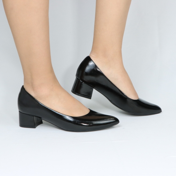 piccadilly Zapatos de Vestir Piccadilly 739015-337 en Charol Negro con Taco 5 Confort Inteligente