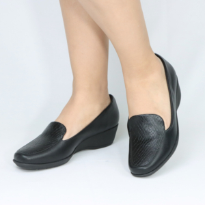 piccadilly Mocasín Confort Piccadilly 14138-162 Negro Textura Croco