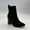 Botines tipo calcetín via marte 021-003-01 en negro textil