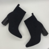 Botines tipo calcetín via marte 021-003-01 en negro textil