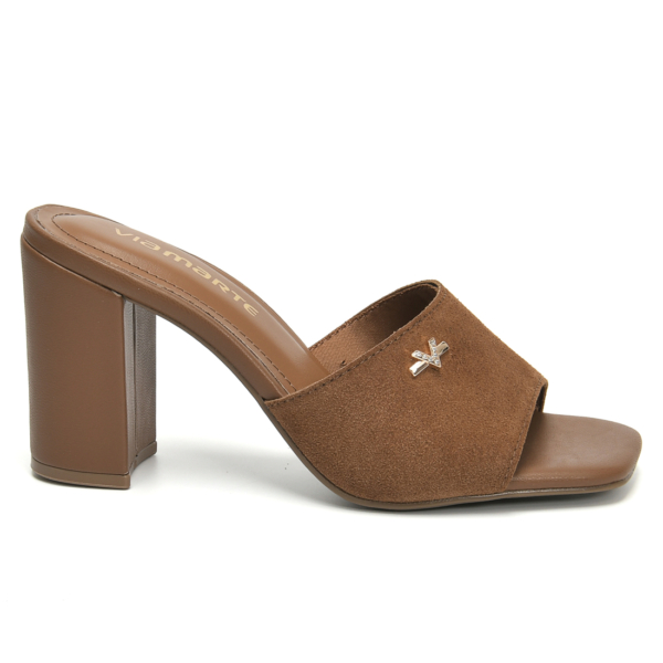 A139-049-01 321872 MARROM-CARAMELO Via Marte 139-049-01 Sandalia Femenina Elegante – Caramelo Taco 7