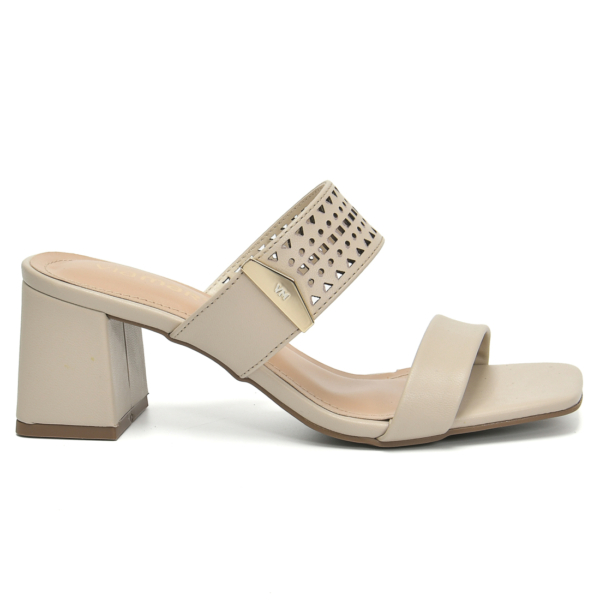 Via Marte 171-049-01 Sandalia Femenina Casual Taco 5 – Beige
