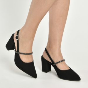 E028-043-01 324634 PRETO (4) Via Marte 028-043-01 Stiletto Femenino Fiesta Taco 7 – Negro con brillos