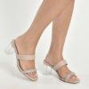 E198-011-01 319352 CREME (3) Via Marte 198-011-01 Sandalia Femenina de Fiesta Taco 7 – Beige con brillos