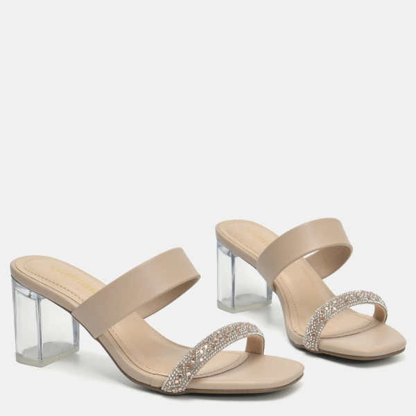 b198-011-01-319352-creme Via Marte 198-011-01 Sandalia Femenina de Fiesta Taco 7 – Beige con brillos